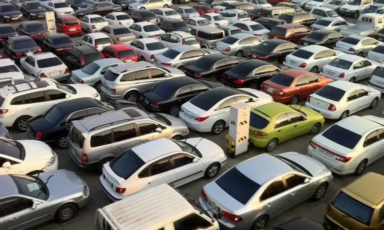 Korean used cars ready for export at a South Korea vehicle shipping port in 2026