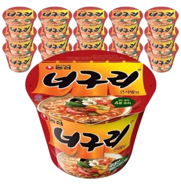 Fideos en taza Nongshim Neoguri Big Bowl de 111 g (16 paquetes)